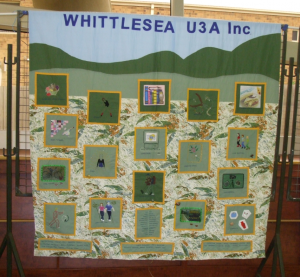 WU3A Banner quilt