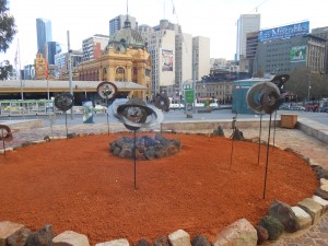 Winter in Fed Square with U3A